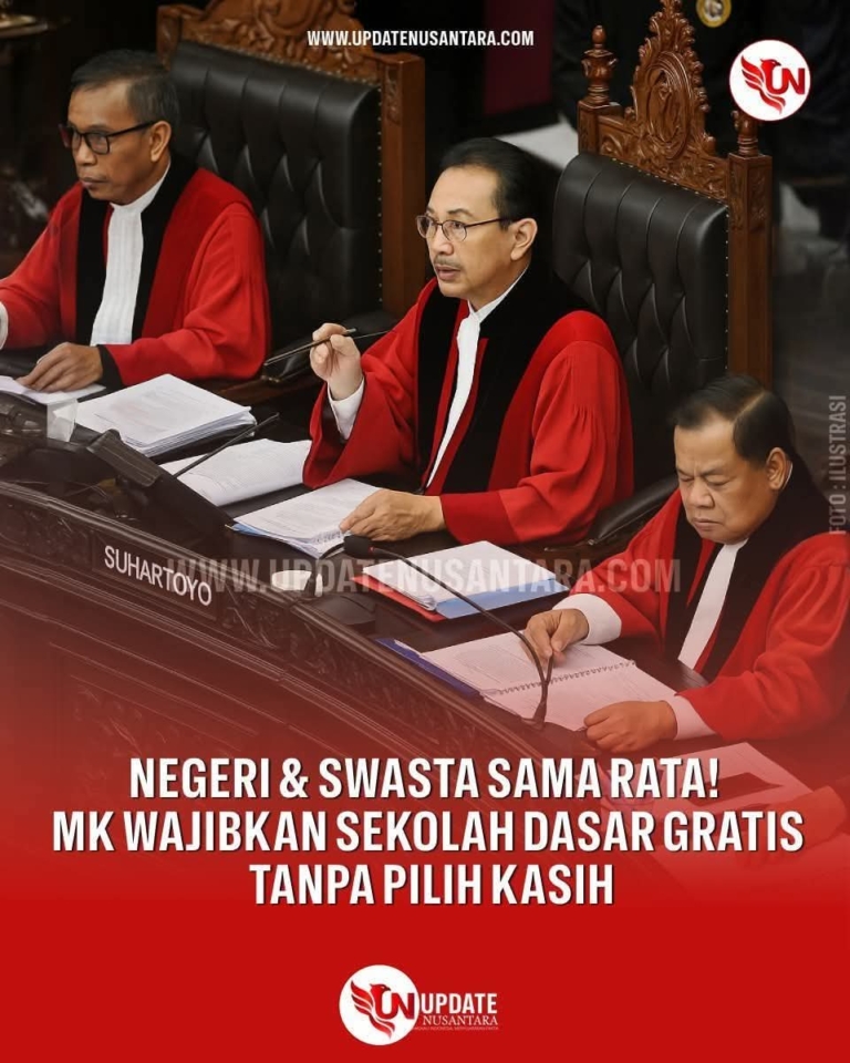 MK Putuskan Pendidikan Dasar Gratis untuk Semua Siswa, Termasuk di Sekolah Swasta
