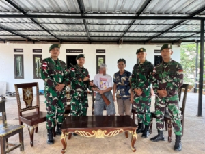 TNI Amankan Senjata Rakitan dari Warga Nunukan, Hasil Komsos Efektif Satgas Pamtas
