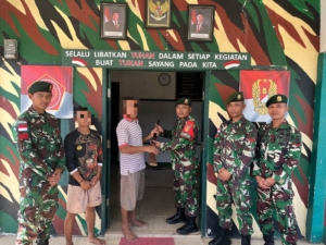 Warga Perbatasan Nunukan Serahkan Senjata Api Rakitan ke TNI, Bukti Kepercayaan Masyarakat