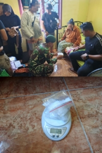 Satgas Pamtas Yonarmed 11/GG dan Satreskoba Polres Nunukan Berhasil Amankan Tersangka dan Barang Bukti Narkoba