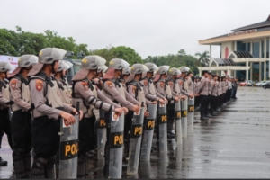 Polres Kukar Berkomitmen Jaga Keamanan dan Ketertiban selama PSU Pilkada 2025