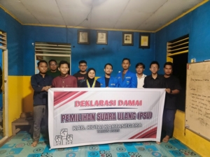 Deklarasi Damai PC PMII Kukar, Mari Sukseskan PSU Pilkada Kukar 2025 dengan Aman dan Damai