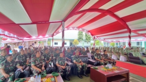Pangdam VI/Mulawarman Kunjungi Kodim 0912/Kutai Barat, Ajak Prajurit dan Persit Dukung Tugas Negara