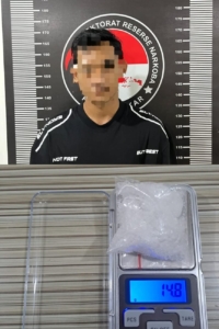 MRWP, Pelaku Penyalahgunaan Narkotika Jenis Sabu Diamankan Satresnarkoba Polres Kutai Kartanegara Beserta Sabu Seberat 14,80 Gram