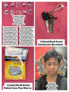 Polsek Samarinda Kota Ringkus Pemuda Bawa 3,03 Gram Sabu