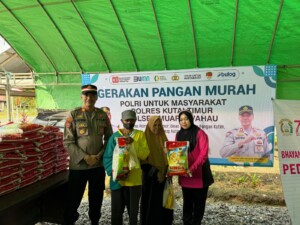 GPM di Polsek Muara Wahau, Kapolres, Masyarakat Dapat Beras Berkualitas dengan Harga Terjangkau