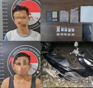 Polres Kukar Tangkap Dua Pengedar Sabu di Loa Kulu, Amankan 11,40 Gram Barang Bukti
