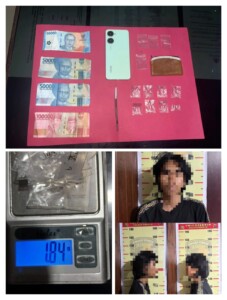 Polsek Sebulu Amankan Pemuda Miliki 1,84 Gram Sabu di Sumber Sari