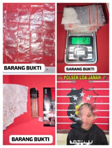 Bawa 48 Poket Sabu, Residivis Narkoba Ditangkap Polisi di Loa Duri Ilir