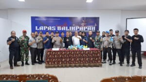 Wujud Akselerasi Pemasyarakatan, Lapas Balikpapan Gelar Razia Gabungan Lawan Narkoba