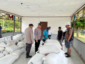 3,7 Ton Jagung Hibrida Terjual, Polsek Muara Wahau dan Kongbeng Lakukan Monitoring Ketat