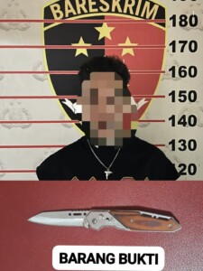 Polsek Samarinda Seberang Amankan Pria Bawa Pisau Lipat di Jalan Sultan Hasanuddin