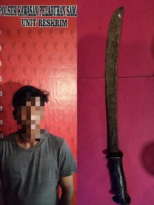 Polsek Kawasan Pelabuhan Samarinda Ungkap Kasus Kepemilikan Sajam Tanpa Izin