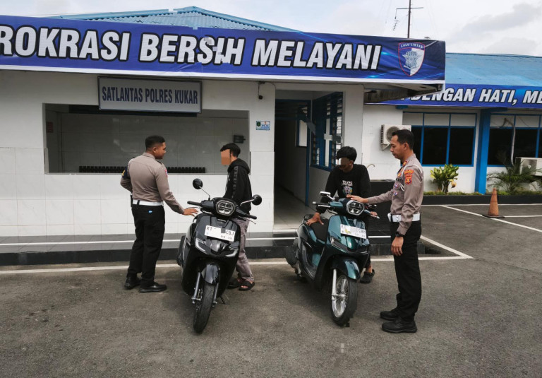 Viral di Media Sosial, Dua Joki Balap Liar Jalan Pesut Diamankan Polisi